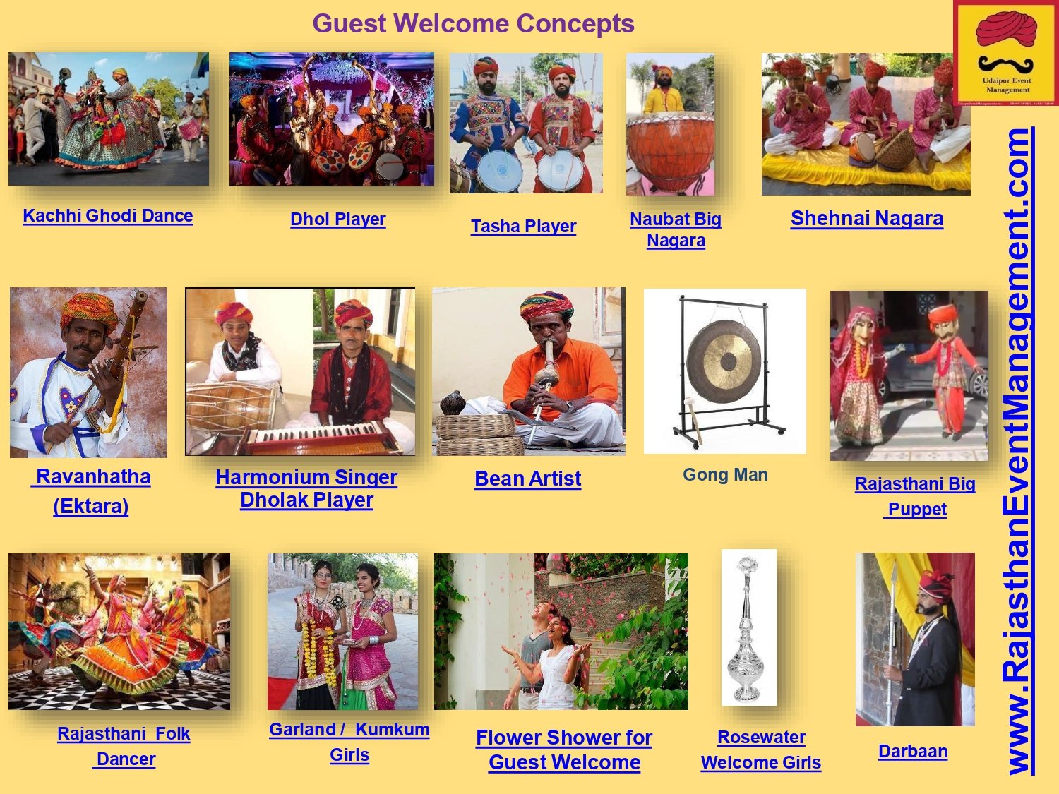 Guest Welcome Concepts — Kachhi Ghodi, Dhol, Darbaan & More